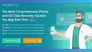 PhoneRescue for iOS Recover Lost Data on iPhoneiPadiPod Touch [upl. by Guimar186]