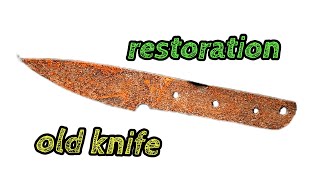 Restoration Knife Blank with beautiful handle [upl. by Annodal]