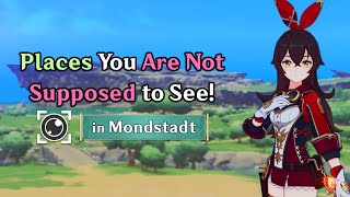 Mondstadt in 2D Mondstadt Locations You Are Not Supposed to See [upl. by Nalda]