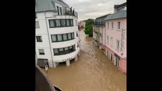 Hochwasser in Bad Neuenahr Ahrweiler Telegrafenstraße 15072021 um 0600 Uhr Morgen [upl. by Diego]