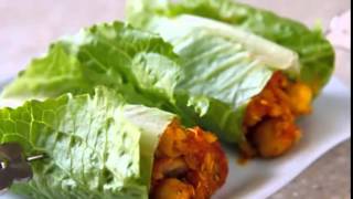 Curry and Chickpea Lettuce Wraps Recipe [upl. by Tamarra333]