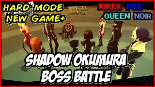 Persona 5  Shadow Okumura Mammon Boss Battle I Joker Fox Queen amp Noir I Hard Mode [upl. by Oiluarb425]