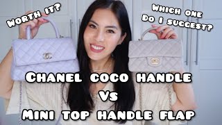 Chanel Mini Top Handle vs Coco Handle Which one is a better bag [upl. by Norward]