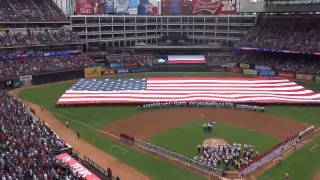 Texas Rangers Opening Day 2014  National Anthem [upl. by Anton]