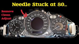 Speedometer needle stuck instrument cluster removal adjusting and cleaning [upl. by Emlynne]