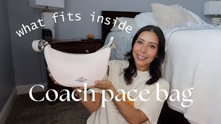 what fits in the Coach Pace shoulder bag [upl. by Botsford]