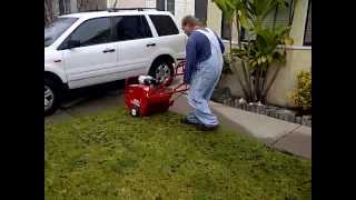 Core aeration of St Augustine lawn [upl. by Modeste859]