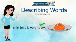 Describing Words  Naming Words  Describing Words Adjectives  Example Sentence  English [upl. by Fregger]