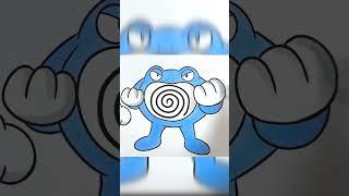 Pokemon coloring shorts Poliwrath with copic and ohuhu markers [upl. by Sinegold]