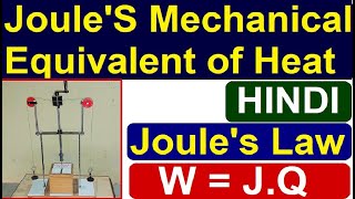 Joules Mechanical Equivalent of Heat Experiment in Hindi using Joules Calorimeter  Er Jahid Khan [upl. by Zacharia]