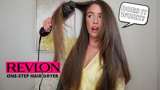 REVLON ONESTEP HAIR DRYER AND VOLUMIZER TUTORIALREVIEW  Lauren Peletier [upl. by Eednarb]