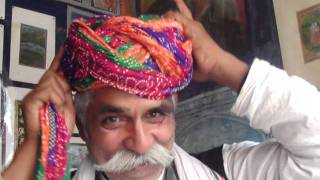 How to Wrap a Rajasthani Turban [upl. by Nyleahcim]