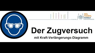 Zugversuch mit KraftVerlängerungsDiagramm [upl. by Anazus]