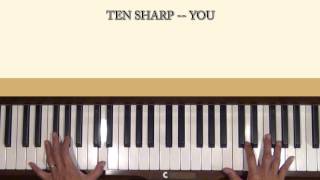 You by Ten Sharp Piano Tutorial SLOW [upl. by Kire]