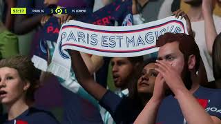 FC 24  Ligue 1 PSG vs FC Lorient [upl. by Aztin783]