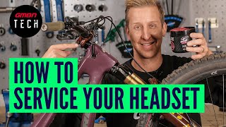 How To Service A Mountain Bike Headset  MTB Maintenance [upl. by Elleivad]