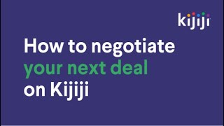 How to negotiate your next deal on Kijiji  Tips to make and save money from home [upl. by Gualterio112]