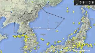 24 Hours in North Korean Airspace [upl. by Ahsinyt]