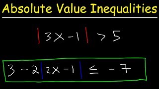 How To Solve Absolute Value Inequalities Basic Introduction Algebra [upl. by Ahseneuq]