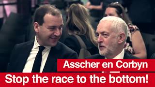 Lodewijk Asscher en Jeremy Corbyn  Stop the race to the bottom  Haags Historisch Museum [upl. by Mazel]