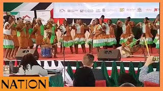 Mathare 4A JSS students perform Kisii folk song at Kenya Music Festival in Eldoret [upl. by Staford]