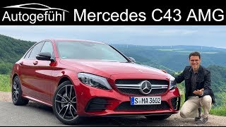 Mercedes C43 AMG CClass Facelift FULL REVIEW CClass CKlasse 2019  Autogefühl [upl. by Raual]