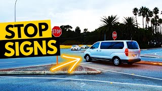 Stop Sign Rules ONLY 1 POINT DRIVING TEST FAIL [upl. by Namien]