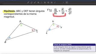 Criterios de Semejanza  Clase 8  Parte 1 [upl. by Klinger84]