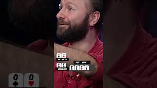 Negreanu takes out Hellmuth and he loves It 🤣 shorts [upl. by Duke]