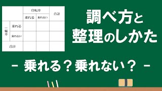 4年 調べ方と整理の仕方②「乗れる？乗れない？」Ver2 [upl. by Letsirk974]