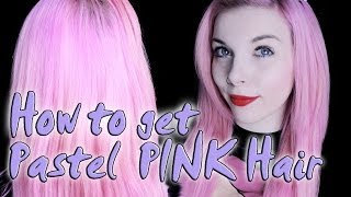 PASTEL PINKE Haare mit Directions tönen  TUTORIAL [upl. by Lysander492]