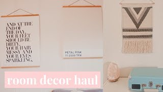 room decor haul  urban outfitters amp amazon [upl. by Jaylene]