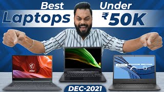 Top 5 Best Laptops Under 50000  Dec 2021⚡Best Laptops For Students amp WFH [upl. by Laney]