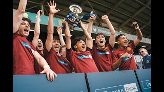 ⚽️ GOALS  🏆 Danske Bank Schools Cup final  Integrated College Dungannon 21 St Columbs College [upl. by Orbadiah]