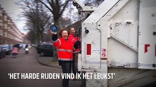 Jantie 78 mag mee achterop de vuilniswagen  De Beste Wensen Van 538 [upl. by Rollin]