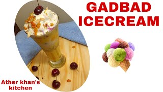 Gadbad Ice cream recipe  Eid special dessert  bakridrecipe  Mangalorean style pabbas ice cream [upl. by Luapnaes]