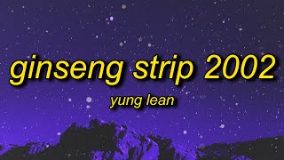 Yung Lean  Ginseng Strip 2002 Lyrics  b come and go but you know i stay [upl. by Clarey]