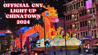 🧧🧨 PM Lee Hsien Loong Official Light Up Chinatown  Chinese New Year 2024  Year of the Dragon [upl. by Dilaw65]