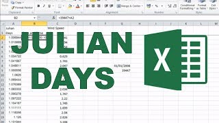 Converting Julian days into date and time in excel [upl. by Malia]