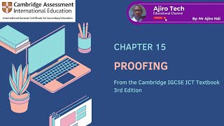 IGCSE ICT  Proofing  Chapter 15 [upl. by Anayhd]