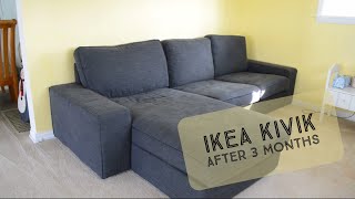 Our IKEA Kivik after 3 Months [upl. by Nnaeirb307]