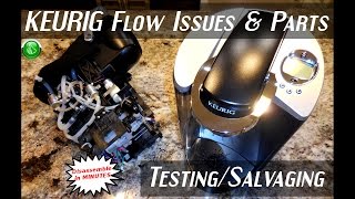 KEURIG Disassembly amp Parts TestingRESTRICTED Flow Issue [upl. by Fanchan]