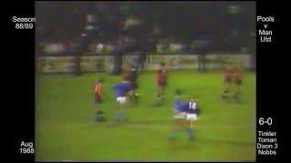 1988  89 Hartlepool 6  0 Manchester Utd  30 min version 2nd half [upl. by Jeb493]