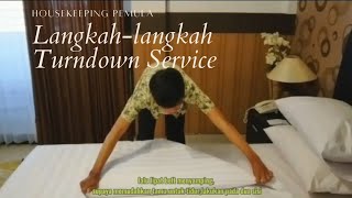 TURN DOWN SERVICE BY ERLANGGA HOUSEKEEPING [upl. by Durrett]