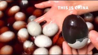 Method for Producing Century Egg  How Pine Patterned Egg Is Made [upl. by Naig591]