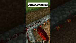 minecraft hidden enchanted table tutorial shorts [upl. by Engedus]