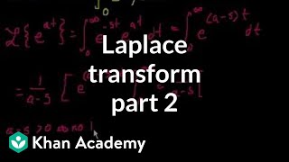 Laplace transform 2  Laplace transform  Differential Equations  Khan Academy [upl. by Ater]