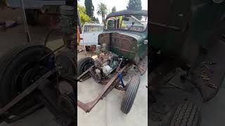 Modifying crossmember madeinusa oldtruck patinatruck canopyexpress 47dodgetruck huckster [upl. by Saretta]