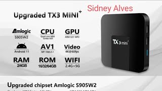 Tv Box Tanix Tx3 Mini Android 11 Amlogic 216G apresentação [upl. by Paget]