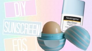 DIY EOS lip balm Sunscreen  pastella28 [upl. by Annoved512]